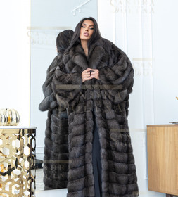 Шуба женская из баргузинского соболя