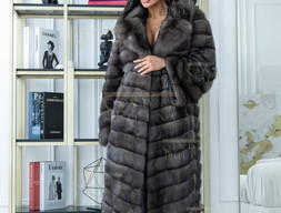 Шуба из баргузинский соболь длиной 130 см