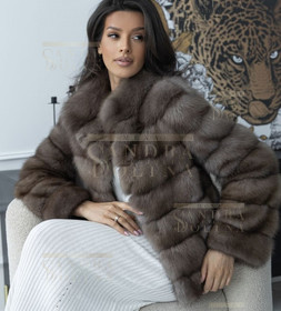 Шуба женская из баргзинский соболь