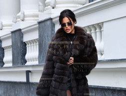 Шуба женская из баргузинского соболя