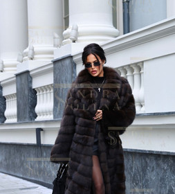 Шуба женская из баргузинского соболя