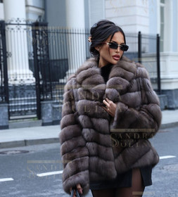 Шуба женская из баргузинского соболя