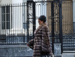 Шуба из баргузинского соболя