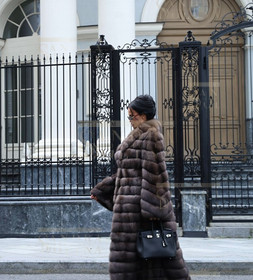 Шуба из баргузинского соболя