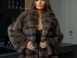 Шуба женская из баргузинского соболя