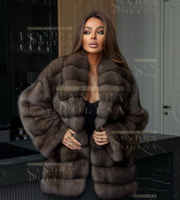 Шуба женская из баргузинского соболя