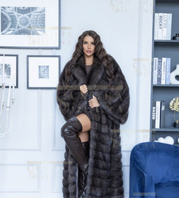 Шуба женская из баргузинского соболя