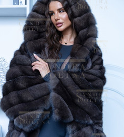 Шуба женская из баргузинского соболя