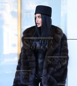 Шуба женская из баргузинского соболя