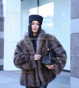 Шуба из баргузинского соболя