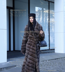 Шуба женская из баргузинского соболя