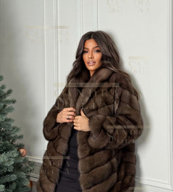 Шуба женская из баргузинского соболя