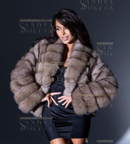 Шуба женская из баргзинский соболь