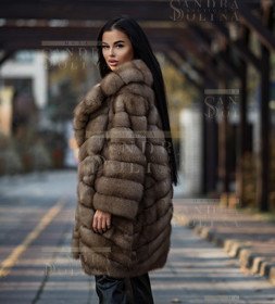 Шуба женская из куницы